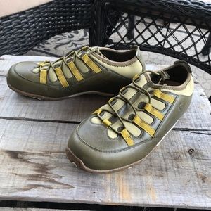 Zumfoot Athena Olive/Ochre Comfort Flat Shoe